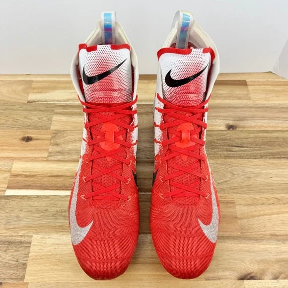 Nike Vapor Untouchable Pro 3 Football Cleats Red White High Top‎ Size 12